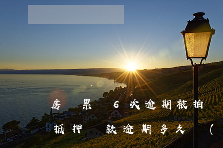 房貸累積6次逾期被拍賣(房產(chǎn)抵押貸款逾期多久執(zhí)行拍賣)
