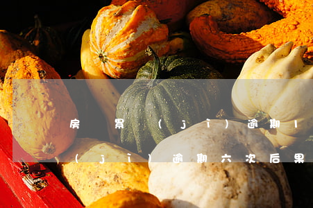 房貸累計(jì)逾期12次后果(房貸累計(jì)逾期六次后果)
