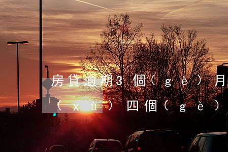房貸逾期3個(gè)月多顯示4(房貸連續(xù)四個(gè)月都有逾期幾天)
