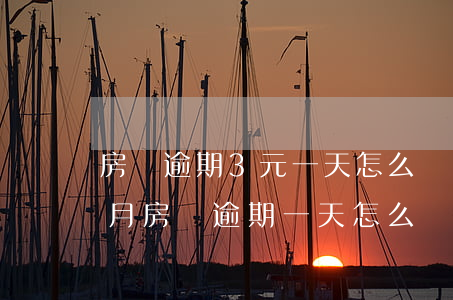 房貸逾期3元一天怎么辦(連續(xù)三個月房貸逾期一天怎么辦)