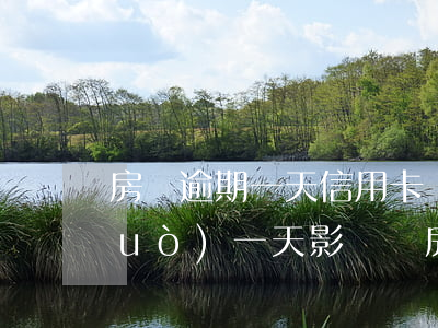 房貸逾期一天信用卡審批(信用卡逾期過(guò)一天影響買房子貸款嗎)