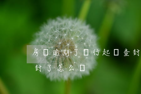 房貸逾期了銀行起訴查封 房貸逾期被法院查封了怎么辦