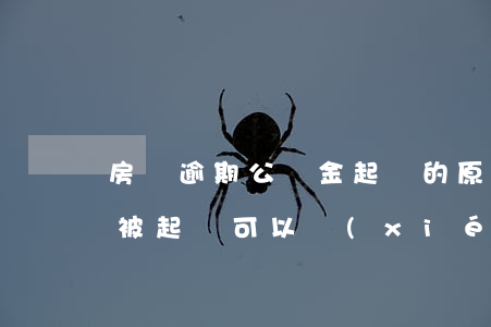 房貸逾期公積金起訴的原因(公積金貸款逾期被起訴可以協(xié)商還款嗎)