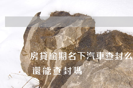 房貸逾期名下汽車查封么(車已抵押貸款法院還能查封嗎)