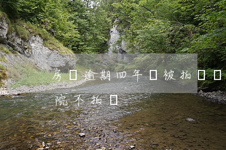 房貸逾期四年會被拍賣嗎(房貸逾期為什么法院不拍賣)