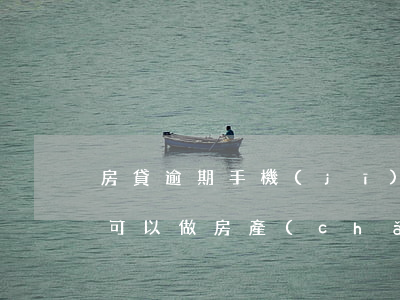 房貸逾期手機(jī)上可以還么(有逾期還可以做房產(chǎn)貸款嗎)