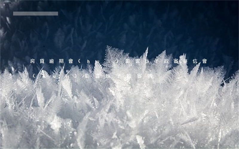 房貸逾期會(huì)影響孩子政審(征信會(huì)影響孩子政審嗎)