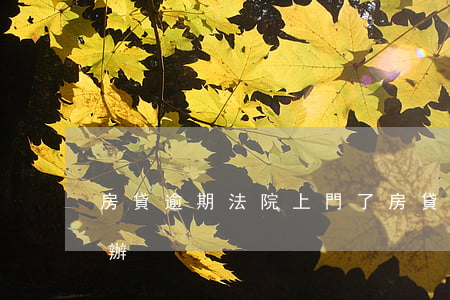 房貸逾期法院上門了(房貸逾期上門催收怎么辦)