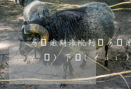 房貸逾期法院判決(房貸逾期法院判決書(shū)下來(lái)了,一般多久還款)