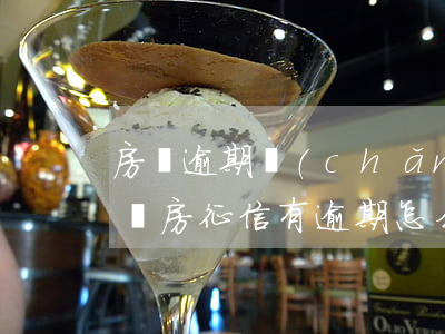 房貸逾期產(chǎn)生征信怎么整(貸款買房征信有逾期怎么辦)