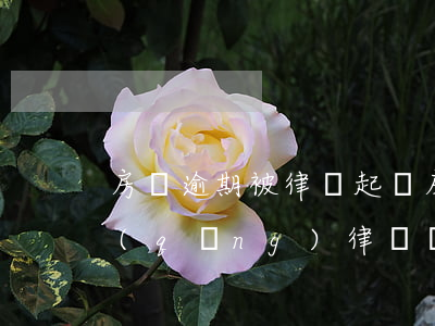房貸逾期被律師起訴 房貸逾期被起訴需要請(qǐng)律師嗎