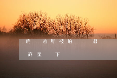 房貸逾期被拍賣會退錢嗎(房貸逾期拍賣還能商量一下嗎)