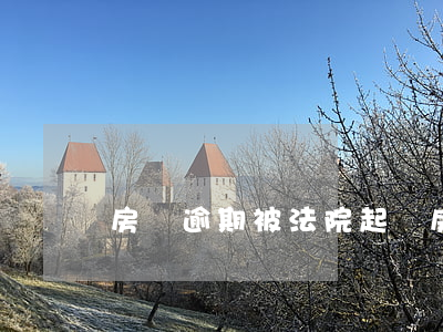 房貸逾期被法院起訴（房貸逾期被法院立案了）