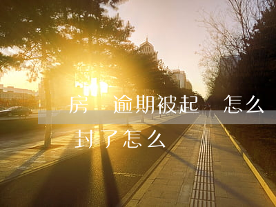 房貸逾期被起訴怎么處理（房貸逾期被起訴查封了怎么辦）