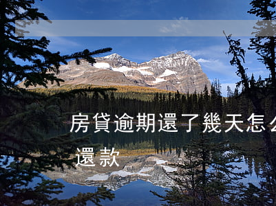 房貸逾期還了幾天怎么辦(房貸逾期幾天怎么還款)