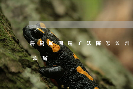 房貸逾期還了法院怎么判 判刑了房貸逾期怎么辦