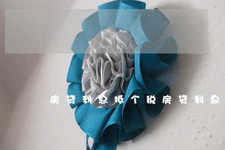 房贷利息抵个税(房贷利息抵个税是指)