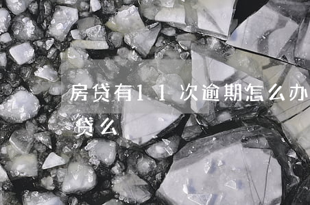 房贷有11次逾期怎么办(逾期11次可以房贷么)