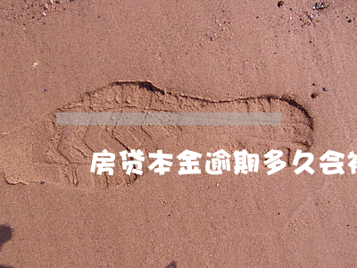 房贷本金逾期多久会被起诉
