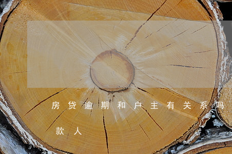 房贷逾期和户主有关系吗(房贷逾期不是主借款人)