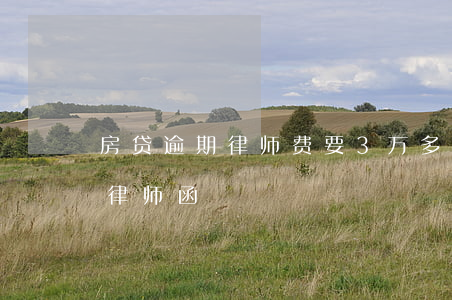 房贷逾期律师费要3万多(房贷逾期6次收到律师函)