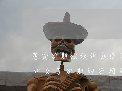 房贷逾期被起诉后还上可以吗(房贷逾期被起诉,交了逾期的还用做什么)