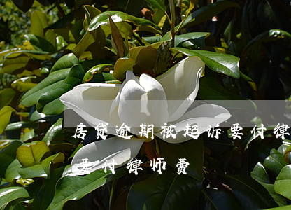 房贷逾期被起诉要付律师费 房贷逾期被起诉要付律师费