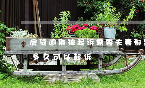 房贷逾期被起诉需要夫妻都到场吗(房贷逾期多久可以起诉)