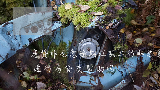 房贷非恶意逾期证明工行(非恶意逾期证明对进行房贷有帮助吗)