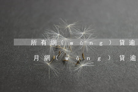 所有網(wǎng)貸逾期了一個(gè)月(網(wǎng)貸逾期一個(gè)星期會怎么樣)