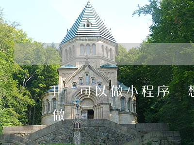 手機可以做小程序嗎(想做個小程序哪里可以做)