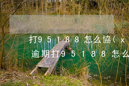 打95188怎么協(xié)商-支付寶逾期打95188怎么協(xié)商
