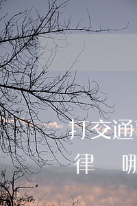 打交通事故的律師有哪些(專門打交通事故的律師哪個好)