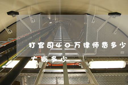 打官司40万律师费多少(四万元官司律师费大概多少)
