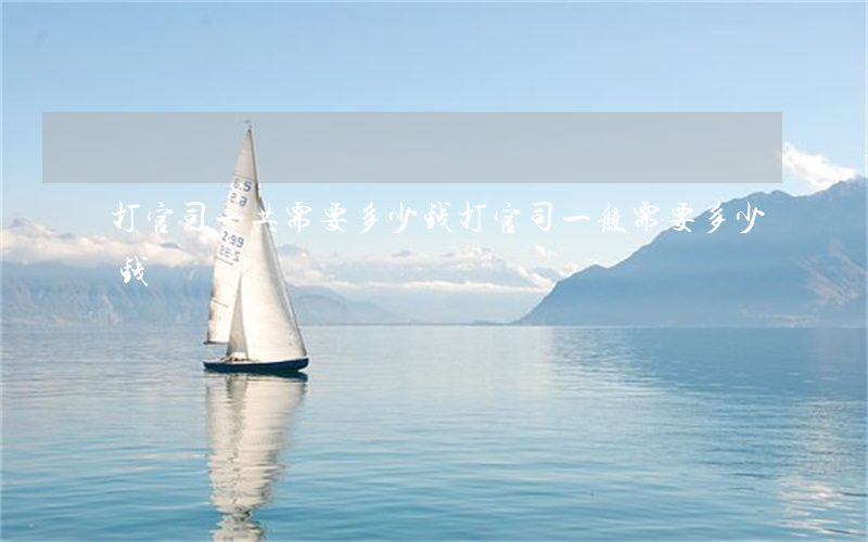 打官司一共需要多少钱(打官司一般需要多少钱)