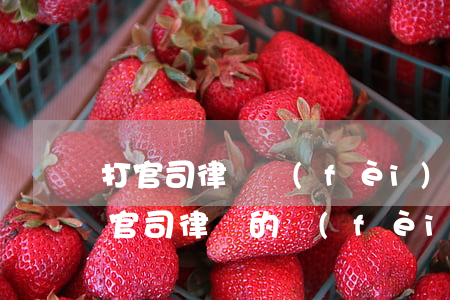 打官司律師費(fèi)是先付還是后付(打官司律師的費(fèi)用是開始前就要付嗎)