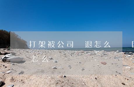 打架被公司辭退怎么賠償(因打架被公司辭退怎么賠償)