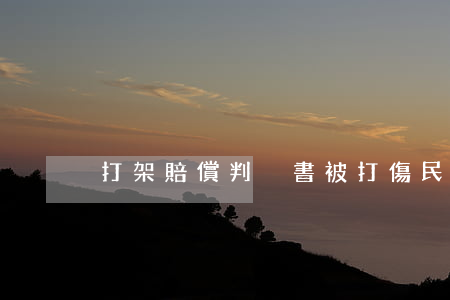 打架賠償判決書(被打傷民事賠償起訴書)