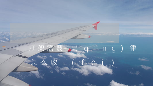 打架需要請(qǐng)律師嗎(打架找律師怎么收費(fèi))