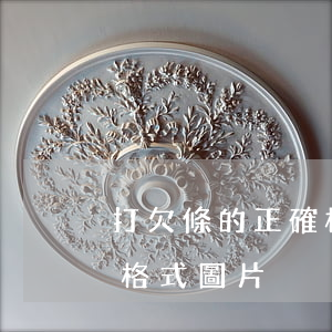 打欠條的正確格式圖片(正規(guī)欠條格式圖片)