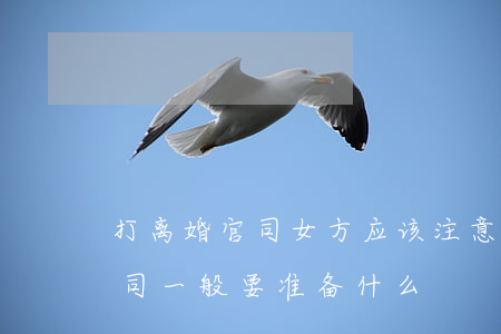打离婚官司女方应该注意什么(自己打离婚官司一般要准备什么)