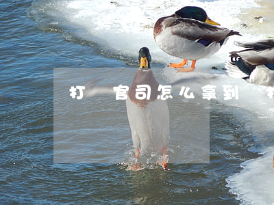 打贏官司怎么拿到錢(打贏官司怎么拿到錢)