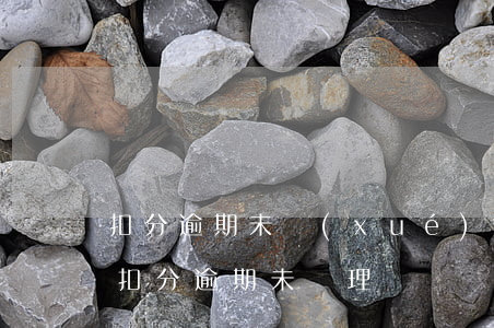 扣分逾期未學(xué)習(xí) 駕駛證扣分逾期未處理