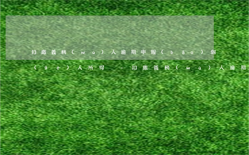 扣繳義務(wù)人逾期申報(bào)個(gè)人所得稅-扣繳義務(wù)人逾期申報(bào)個(gè)人所得稅怎么處理