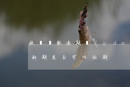 扶貧貸款逾期嚴(yán)重嗎(貧困戶貸款到期是否可以延期)