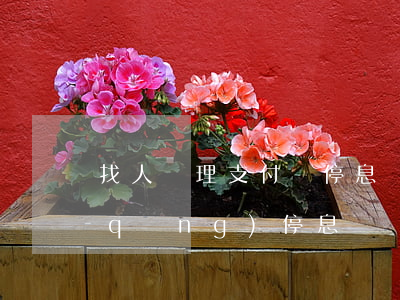 找人處理支付寶停息掛賬(支付寶怎么申請(qǐng)停息掛賬)