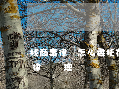 找商事律師怎么委托(在什么情況下可以委托律師辦理)
