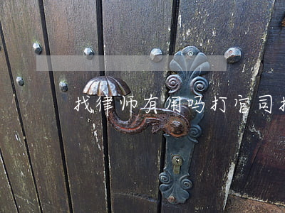 找律师有用吗(打官司找律师有用吗)