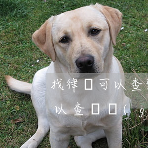 找律師可以查到個(gè)人信息嗎(律師可以查詢個(gè)人信息嗎)
