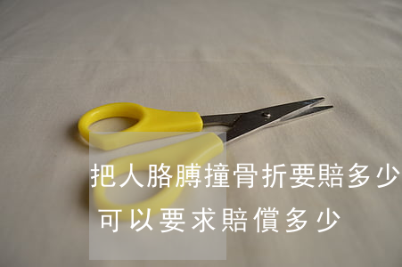 把人胳膊撞骨折要賠多少錢(車禍胳膊骨折了可以要求賠償多少)